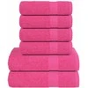 Rankšluostis Rankšluosčių rinkinys, 12vnt., rožiniai, 100% medvilnė, 360g/m²