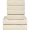 Rankšluostis Rankšluosčių rinkinys, 6vnt., kreminiai, 100% medvilnė, 360g/m²