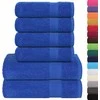 Rankšluostis Rankšluosčių rinkinys, 6vnt., mėlyni, 100% medvilnė, 360g/m²