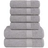 Rankšluostis Rankšluosčių rinkinys, 6vnt., pilki, 100% medvilnė, 360g/m²