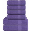 Rankšluostis Rankšluosčių rinkinys, 6vnt., violetiniai, medvilnė, 360g/m²