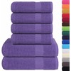Rankšluostis Rankšluosčių rinkinys, 6vnt., violetiniai, medvilnė, 360g/m²