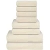 Rankšluostis Rankšluosčių rinkinys, 8vnt., kreminiai, 100% medvilnė, 360g/m²