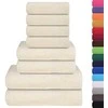 Rankšluostis Rankšluosčių rinkinys, 8vnt., kreminiai, 100% medvilnė, 360g/m²