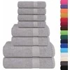 Rankšluostis Rankšluosčių rinkinys, 8vnt., pilki, 100% medvilnė, 360g/m²
