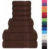 Rankšluostis Rankšluosčių rinkinys, 8vnt., rudi, 100% medvilnė, 360g/m²