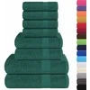 Rankšluostis Rankšluosčių rinkinys, 8vnt., žali, 100% medvilnė, 360g/m²