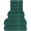 Rankšluostis Rankšluosčių rinkinys, 8vnt., žali, 100% medvilnė, 360g/m²