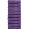 Rankšluostis Dušo rankšluosčiai SOLUND, 10vnt., violetiniai 70x140cm 600g/m²