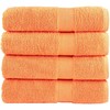Rankšluostis Dušo rankšluosčiai SOLUND, 4vnt., oranžiniai, 70x140cm, 600g/m²