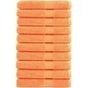 Rankšluostis Pirties rankšluosčiai SOLUND 10vnt. oranžiniai 80x200cm 600g/m²