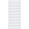 Rankšluostis Rankšluosčiai, FROGN, 10 vnt., balti, 50x100 cm, 360 g/m²