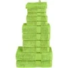 Rankšluostis Rankšluosčių rinkinys SOLUND, 12vnt., žali, 600g/m²