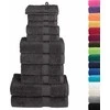 Rankšluostis Rankšluosčių rinkinys SOLUND, 12vnt., antracito, 600g/m²