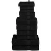 Rankšluostis Rankšluosčių rinkinys SOLUND, 12vnt., juodi, 600g/m²