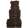 Rankšluostis Rankšluosčių rinkinys SOLUND, 12vnt., rudi, 600g/m²