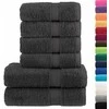 Rankšluostis Rankšluosčių rinkinys SOLUND, 6vnt., antracito, 600g/m²