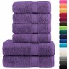 Rankšluostis Rankšluosčių rinkinys SOLUND, 6vnt., violetiniai, 600g/m²