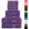 Rankšluostis Rankšluosčių rinkinys SOLUND, 8vnt., violetiniai, 600g/m²