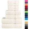 Rankšluostis Rankšluosčių rinkinys SOLUND, 8vnt., kreminiai, 600g/m²