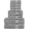 Rankšluostis Rankšluosčių rinkinys SOLUND, 8vnt., pilki, 600g/m²