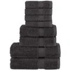 Rankšluostis Rankšluosčių rinkinys SOLUND, 8vnt., antracito, 600g/m²