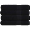Rankšluostis Pirties rankšluosčiai, FROGN, 4 vnt., juodi, 80x200 cm, 360 g/m²