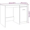 Rašomasis stalas, medienos, 100x50x76cm, apdirbta mediena