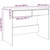 Rašomasis stalas, medienos, 101x50x76,5cm, apdirbta mediena