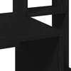 Rašomasis stalas su lentynomis, juodas, 100x45x140cm, mediena