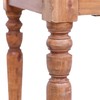 Stalas su stalčiais, 117x57x75cm, raudonmedžio medienos masyvas