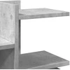 Rašomojo stalo lentyna, betono, 49x20x52,5cm, apdirbta mediena