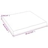 Stalviršis, 60x60x(2-6) cm, medienos masyvas, su gyvu kraštu