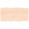 Stalviršis, 80x40x2cm, ąžuolo medienos masyvas, su gyvu kraštu