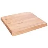 Stalviršis, šviesiai rudas, 60x60x(2-6) cm, medienos masyvas