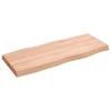 Stalviršis, šviesiai rudas, 100x40x(2-6) cm, medienos masyvas