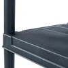 Sandėliavimo lentyna, juoda, 60x30x138cm, plastikas, 100kg