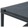 Sandėliavimo lentynos, 5vnt., juodos, 60x30x138cm, plastikas