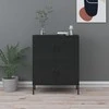 Sandėliavimo spintelė, juodos spalvos, 80x35x101,5cm, plienas