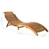 Sofa Saulės gultai, 2vnt., akacijos medienos masyvas (2x310166)