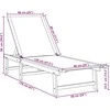 Saulės gultai, 2vnt., kreminiai, akacijos masyvas/tekstilenas