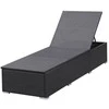 Sofa Saulės gultai su čiuž., 2 vnt., juodos sp., polirat. (2x44404)