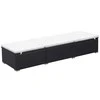 Sofa Saulės gultai su čiuž., 2 vnt., juodos sp., polirat. (2x44404)