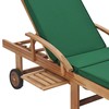 Sofa Saulės gultai su čiužinukais, 2vnt., žali, tikmedžio masyvas