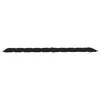 Saulės gulto čiužinukas, juodos spalvos, 186x58x3cm, audinys