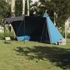 Šeimos palapinė, mėlyna, aštuonvietė, tipi, atspari vandeniui