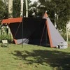 Šeimos palapinė, pilka ir oranžinė, aštuonvietė, tipi