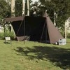 Šeimos palapinė, ruda, aštuonvietė, tipi, atspari vandeniui