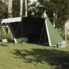 Šeimos palapinė, žalia, aštuonvietė, tipi, atspari vandeniui