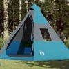 Stovyklavimo palapinė, mėlyna, septynvietė, tipi dizaino